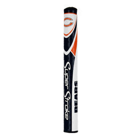 Close-up of SuperStroke traction-pattern on NFL Chicago Bears grip for all-weather grip.