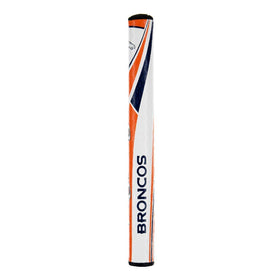 Orange and navy SuperStroke grip balances the putter for smoother strokes