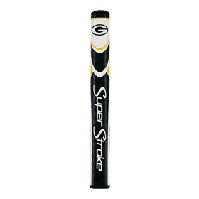Super Stroke NFL Green Bay Packers Mid Slim 2.0 grip front view showing overall shape and branding.