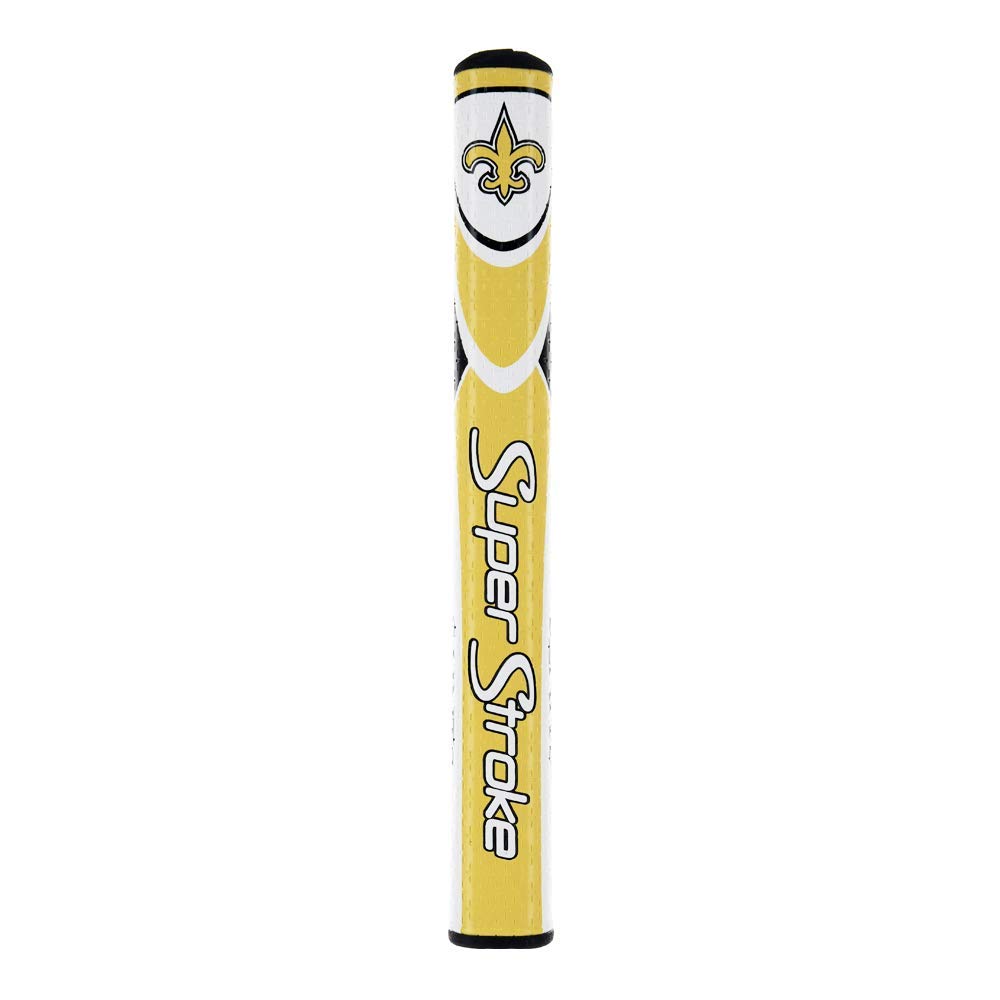 SuperStroke NFL Mid Slim 2.0 grip on putter close-up for balanced strokes.