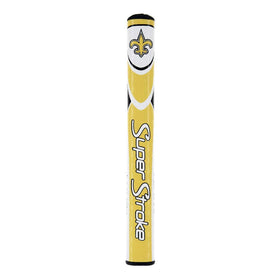 SuperStroke NFL Mid Slim 2.0 grip on putter close-up for balanced strokes.