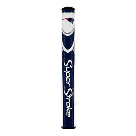 SuperStroke NFL putter grip Mid Slim 2.0 in Patriots colors for a balanced, consistent stroke.
