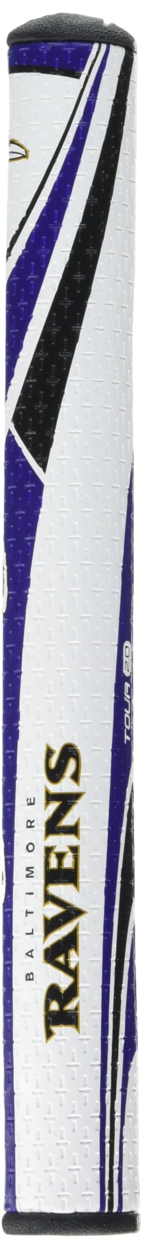 SuperStroke NFL Traxion Tour grip with oversized profile enhances balance for smoother strokes.