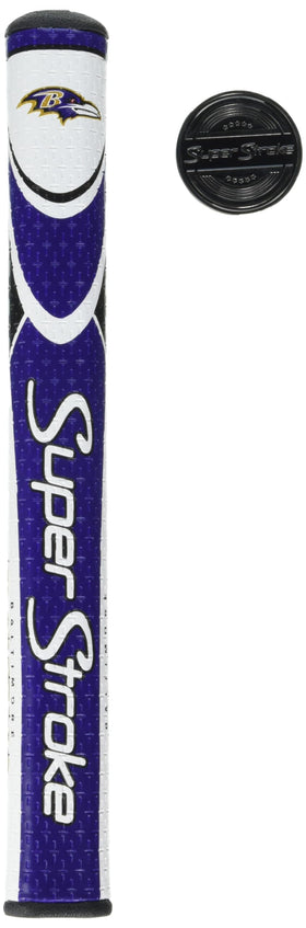 SuperStroke NFL Traxion Tour grip with cross-traction texture for reliable control in any weather.