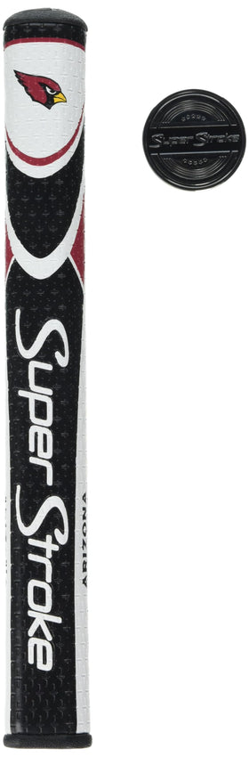SuperStroke NFL Traxion Tour Cincinnati Bengals grip, front close-up for enhanced control