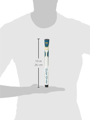 SuperStroke NFL Traxion Tour grip cross-traction texture maintains grip in all weather.