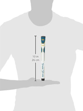 SuperStroke NFL Traxion Tour grip cross-traction texture maintains grip in all weather.