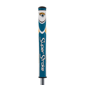 SuperStroke NFL Traxion Tour putter grip face detail for consistent contact and feel.
