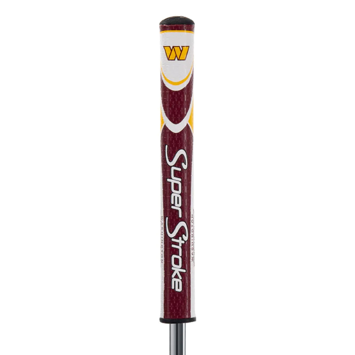 SuperStroke NFL Traxion Tour grip in hand shows steady control and tackiness for better putts