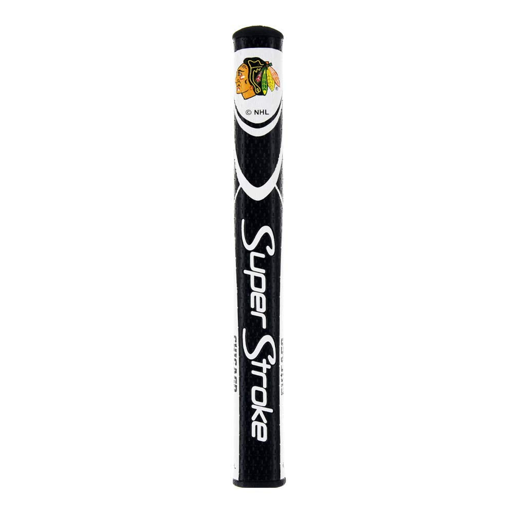 SuperStroke NHL grip close-up showing Cross-Traction texture for precise control