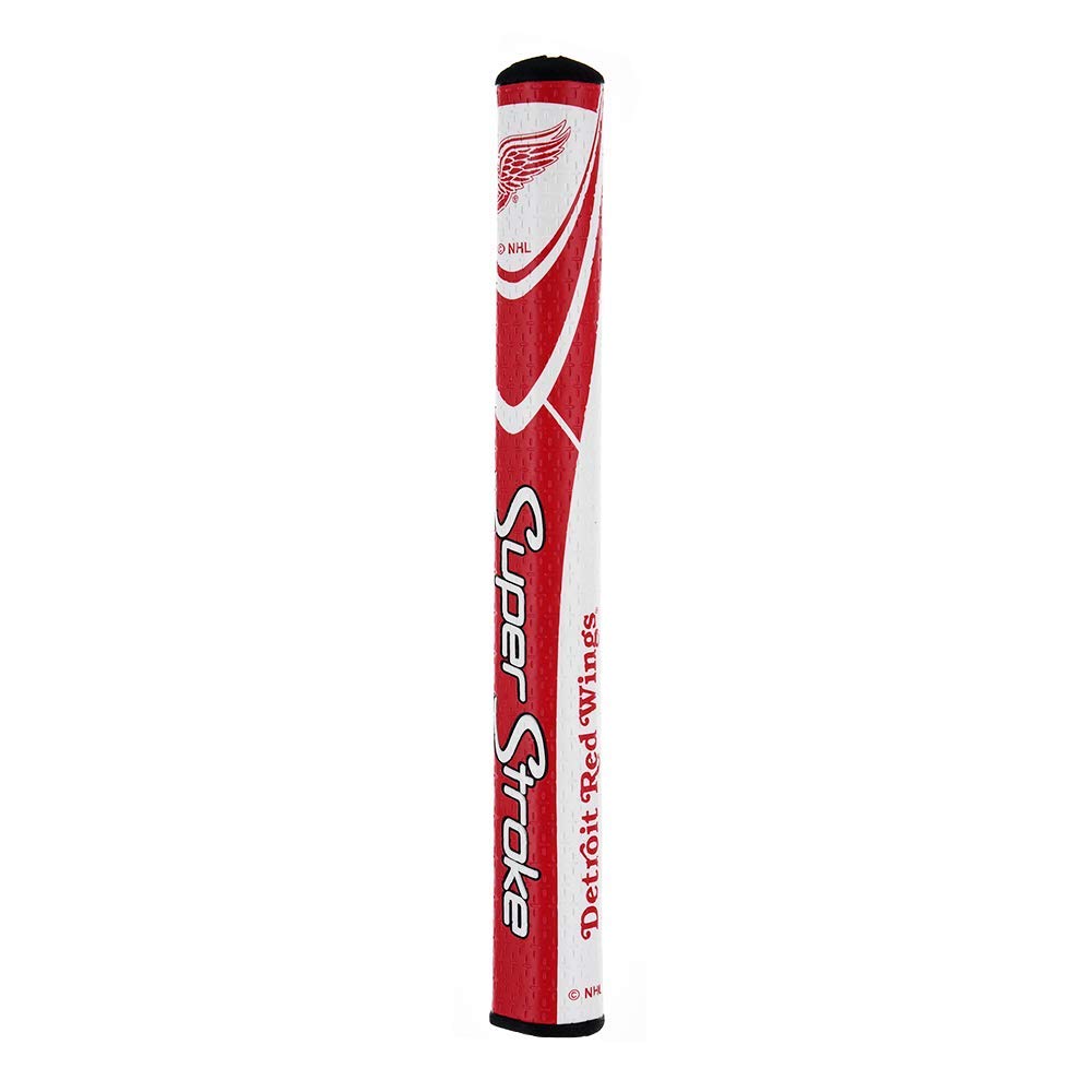 SuperStroke NHL cross-traction close-up highlights tacky texture for secure grip.