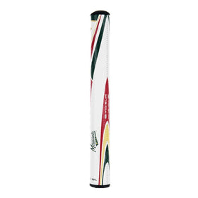 Balanced design aids squaring the putter face during the stroke.
