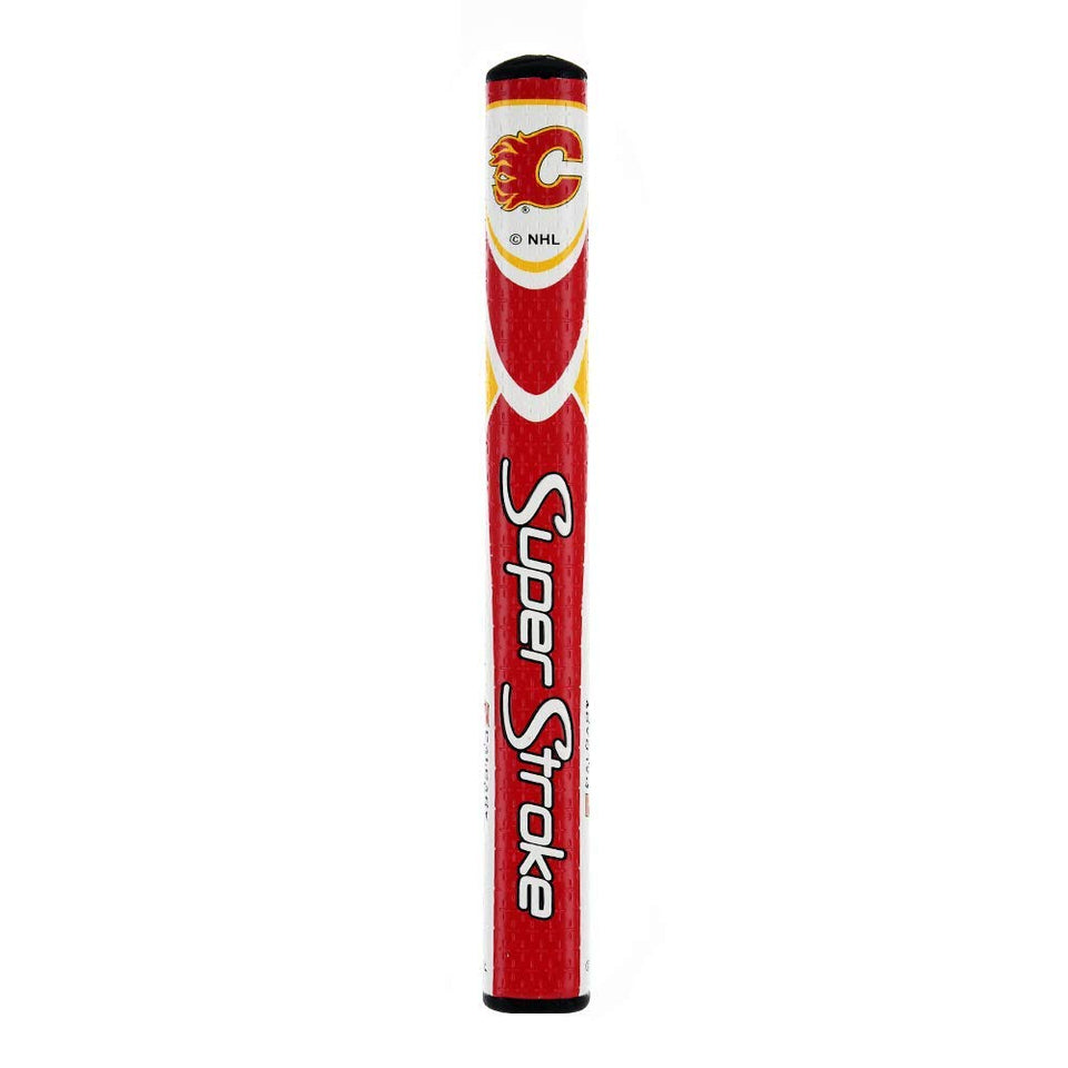 SuperStroke NHL Putter Grip cross-traction closeup showcases non-slip texture for confident grip.