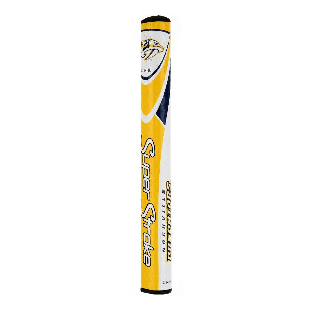 SuperStroke NHL grip shows tacky polyurethane outer layer for comfort and control