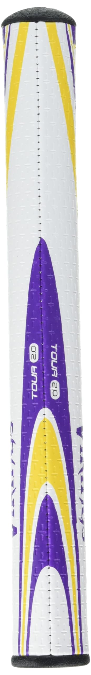 Oversized profile with EVA foam for balanced, lighter feel during the stroke.