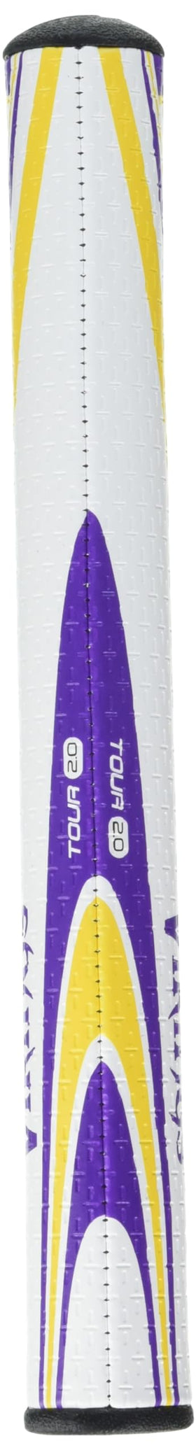 Oversized profile with EVA foam for balanced, lighter feel during the stroke.