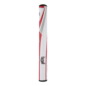 Oversized profile and light EVA foam on a SuperStroke grip for balanced putter feel.