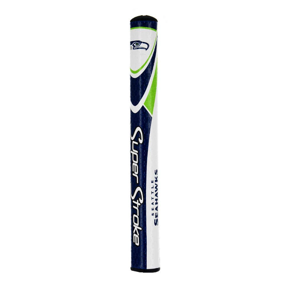 Close-up of Cross-Traction texture on the SuperStroke Seattle Seahawks grip