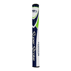 Close-up of Cross-Traction texture on the SuperStroke Seattle Seahawks grip