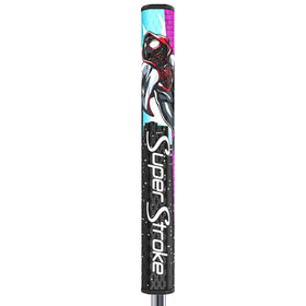 SuperStroke Tour 2.0 Miles Morales grip closeup showing premium texture and feel