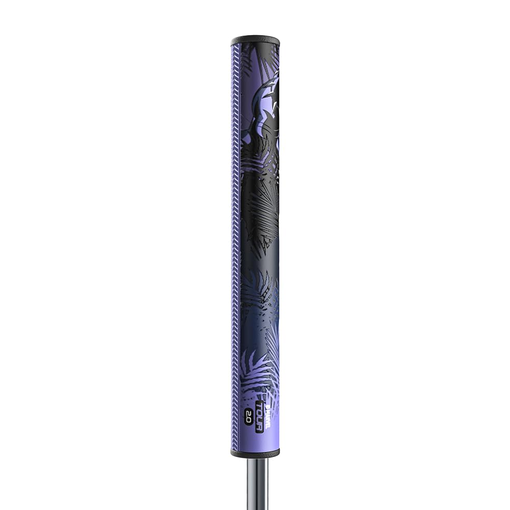 SuperStroke Tour 2.0 Putter Grip Black Panther embossed Spyne ridge detail for face alignment