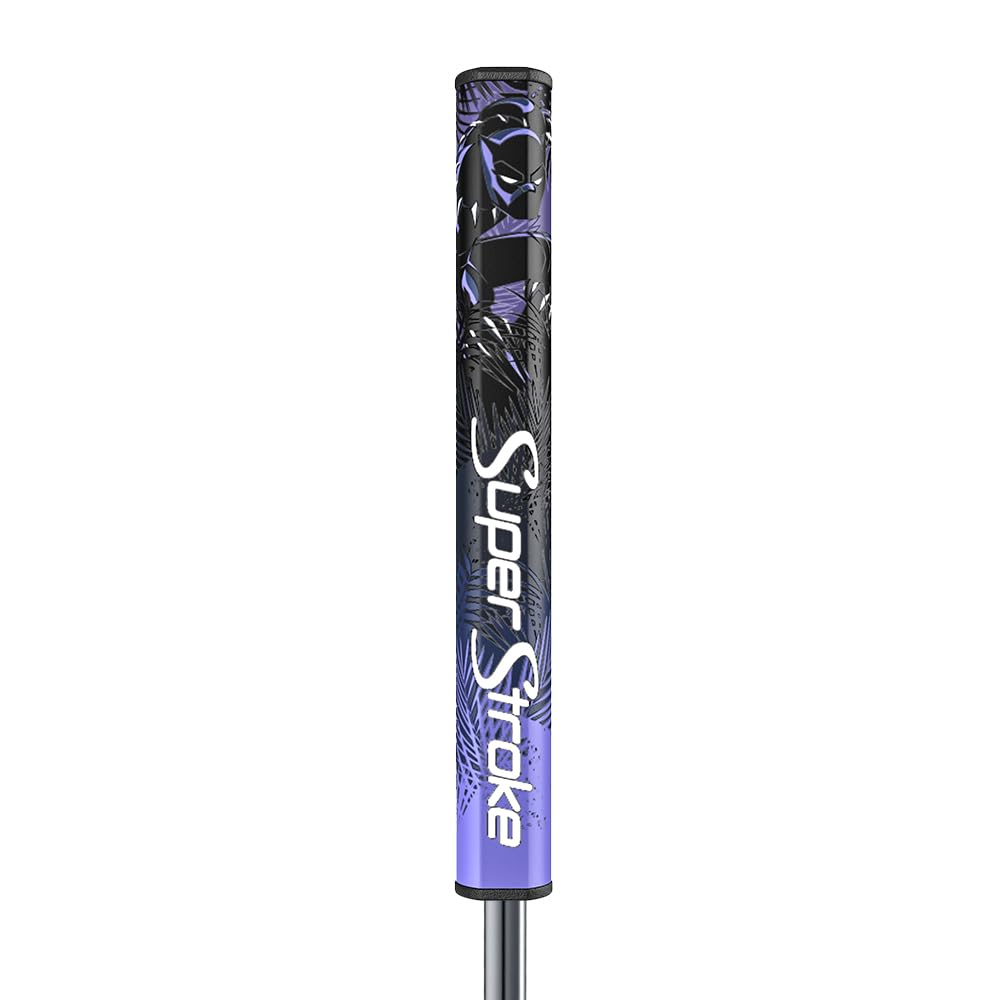 SuperStroke Tour 2.0 Putter Grip Black Panther front view showing enhanced alignment