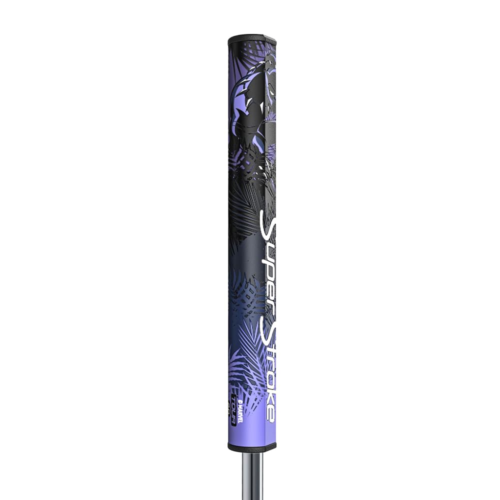 SuperStroke Tour 2.0 Putter Grip Black Panther side profile highlighting textured zones