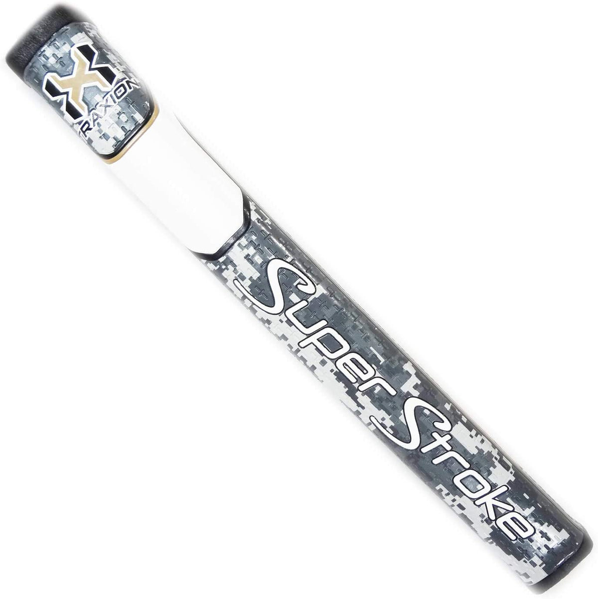 SuperStroke Traxion Flatso 1.0 grip on Digi Camo/Tan finish improves alignment and feel.
