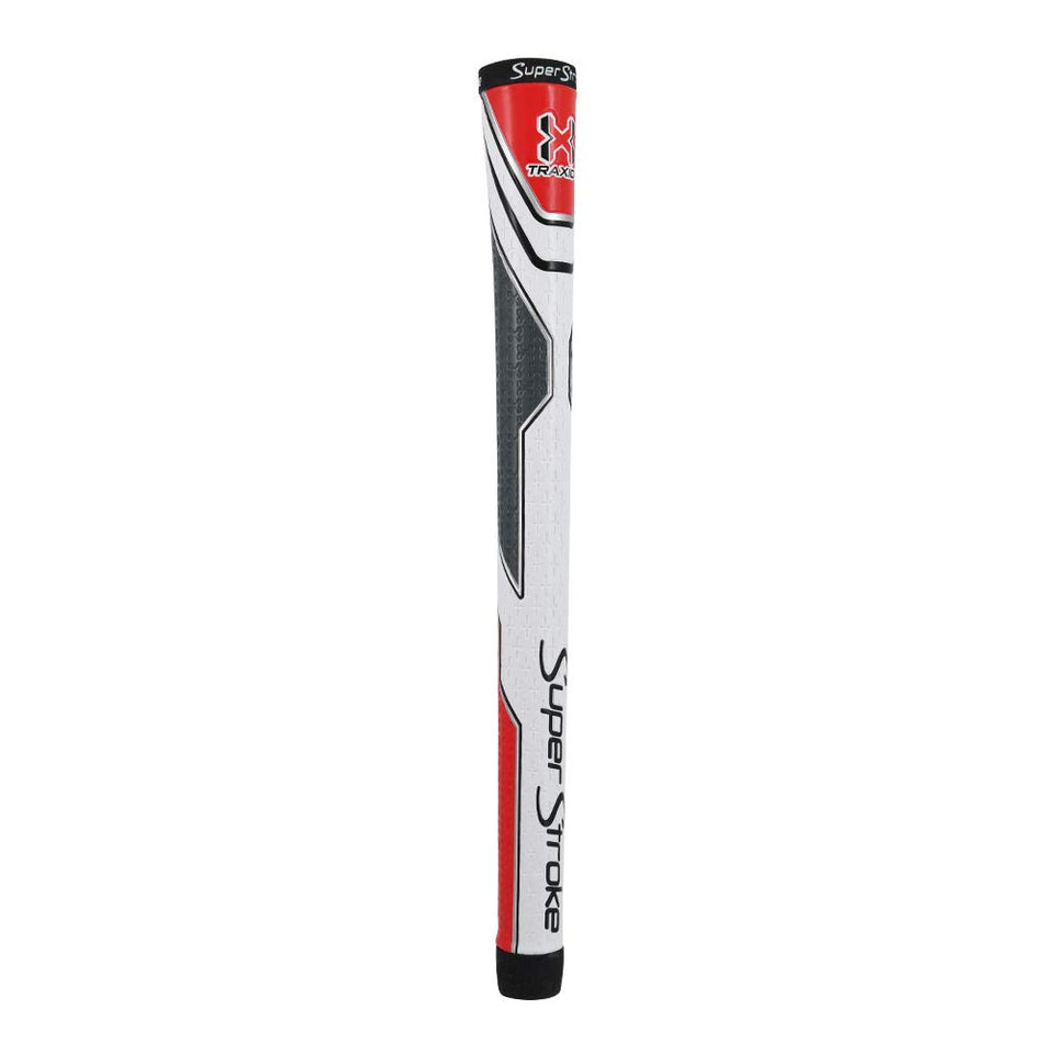 SuperStroke Traxion Tour grip front view shows midsize size for consistent hand pressure.