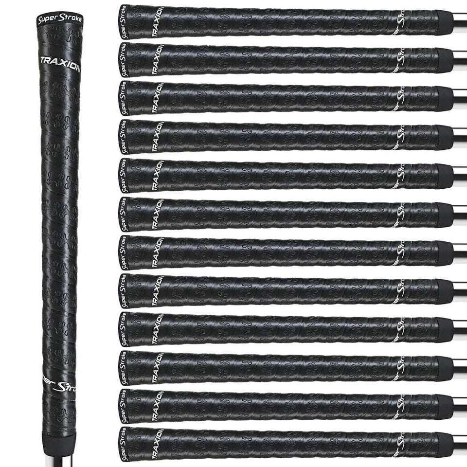 SuperStroke Traxion Wrap grip close-up shows textured surface for better control.