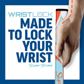 SuperStroke WristLock texture closeup demonstrates multi-zone grip for better feedback