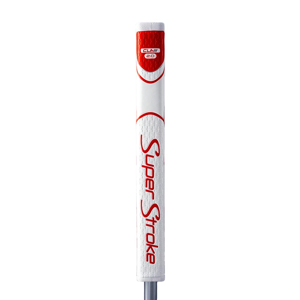 SuperStroke Zenergy Claw 2.0 grip top view supports precise face alignment.
