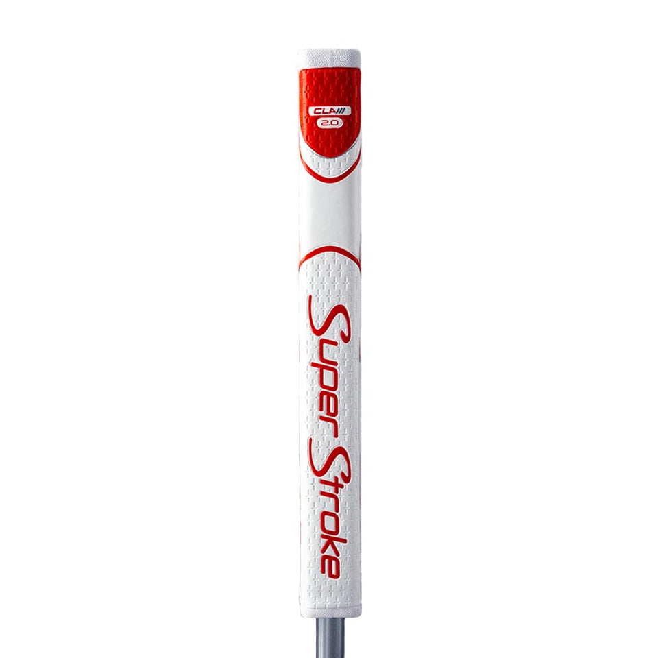 SuperStroke Zenergy Claw 2.0 grip top view supports precise face alignment.
