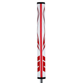 SuperStroke Zenergy Flatso 1.0 grip angled to highlight multi-zone texturing feel