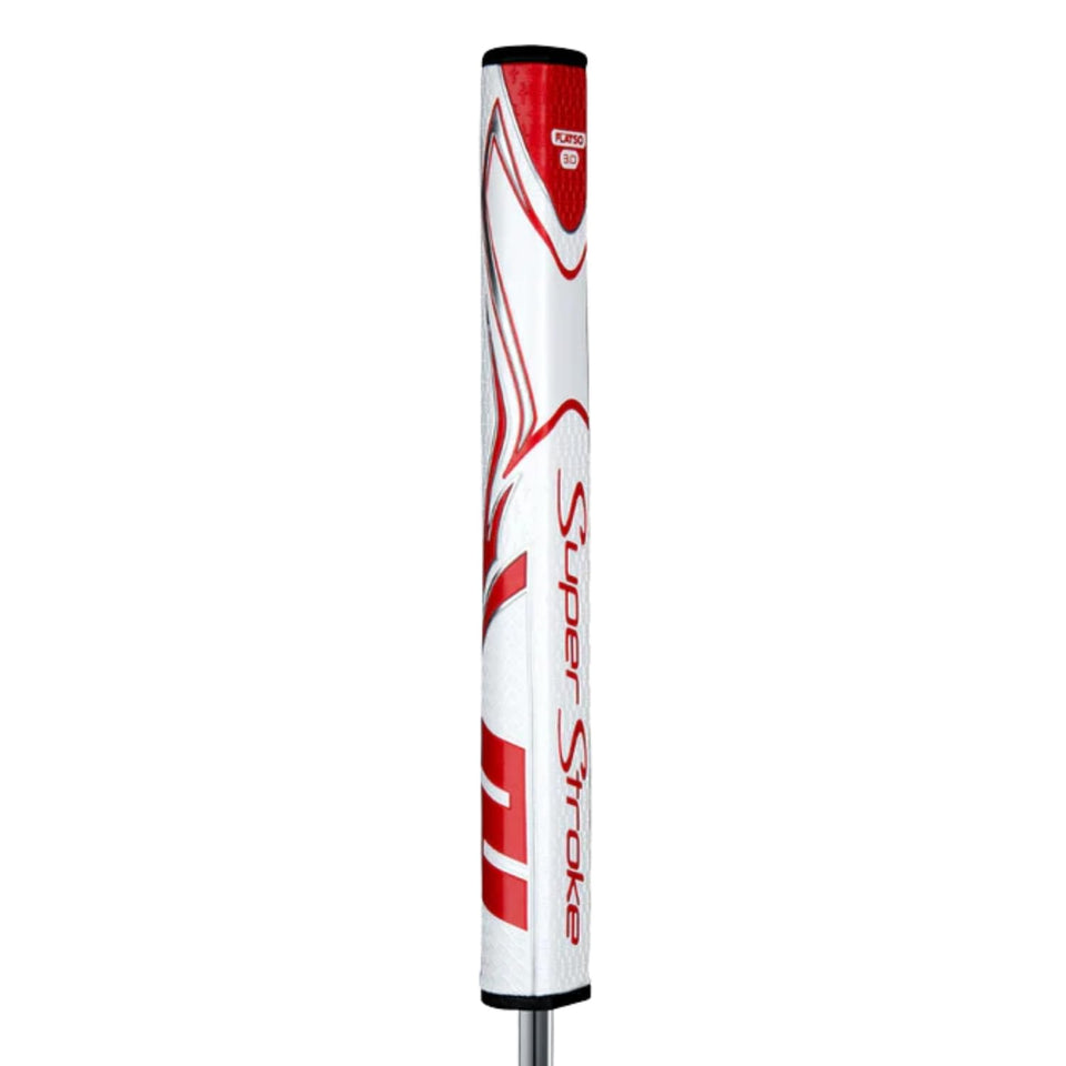 SuperStroke Zenergy Flatso 3.0 grip front view showing balanced feel and alignment.
