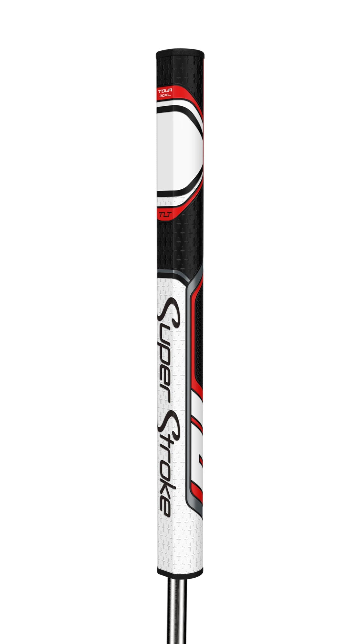 SuperStroke Zenergy TLT left-hand zero-torque grip promotes stable setup and reduced hand motion.