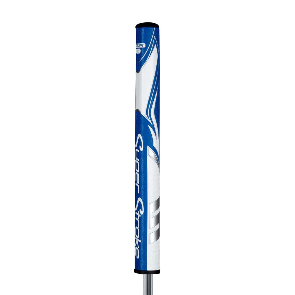 SuperStroke Zenergy Tour 1.0 blue grip texture close-up for enhanced feel.