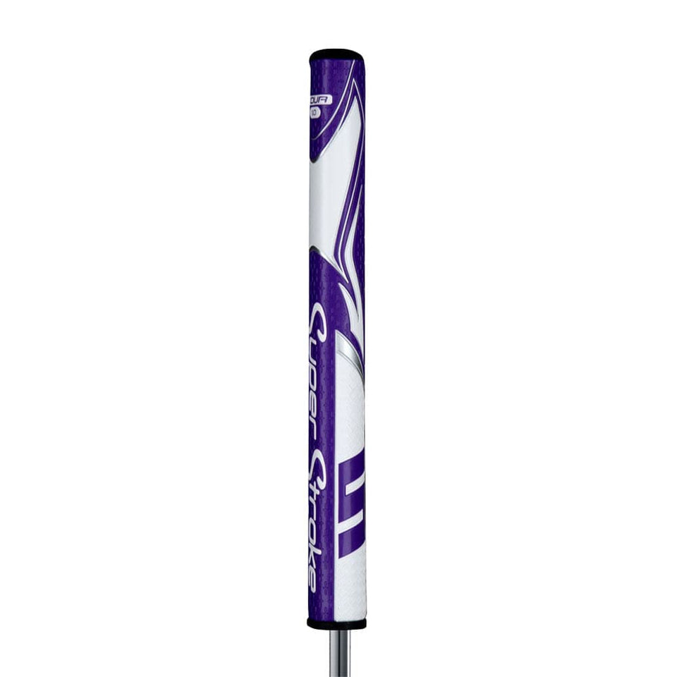 Front view of the SuperStroke Zenergy Tour 1.0 grip highlighting comfort and consistency.