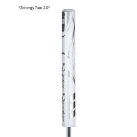 SuperStroke Zenergy Tour 1.0 texture close-up demonstrates multi-zone feedback for control