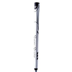 SuperStroke Zenergy Tour 1.0P grip top view highlights extended length for steadier setup