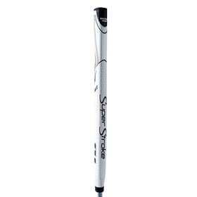 White/Black colorway of SuperStroke Zenergy Tour 1.0P 17-inch grip shown on a putter
