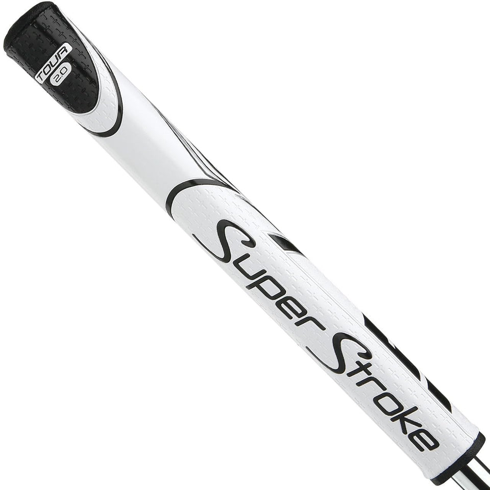 SuperStroke Zenergy Tour 2.0 grip front view showing balanced feel for a smooth stroke.