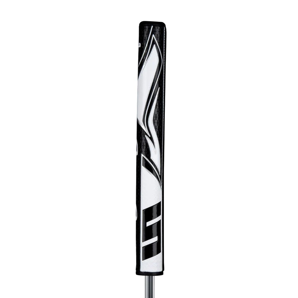 SuperStroke Zenergy Tour 2.0 putter grip with No Taper enhances face control at impact.