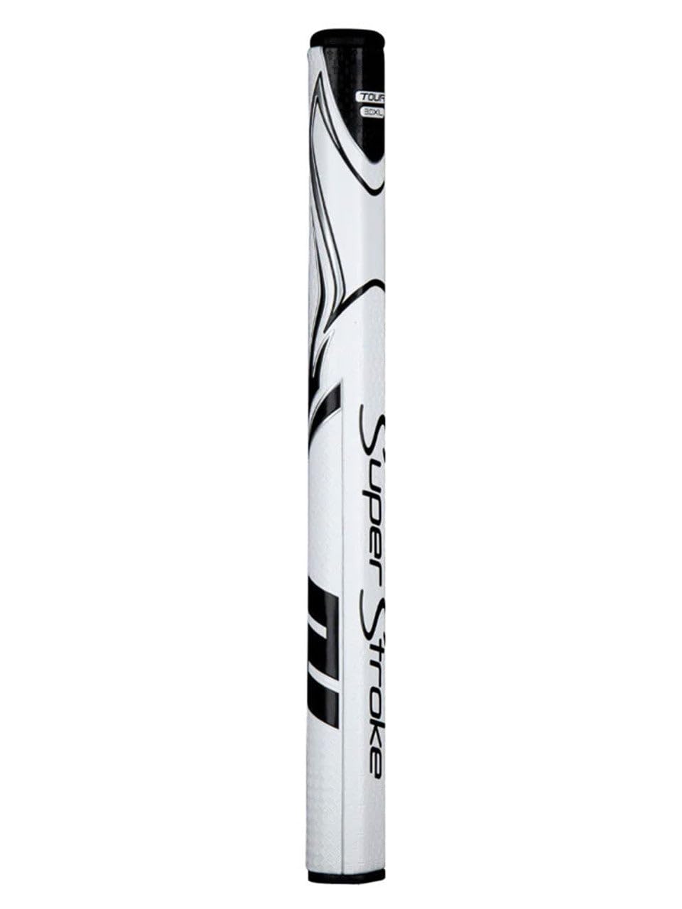 SuperStroke Zenergy Tour 2.0 XL grip front view highlighting Spyne tech for face-square potential