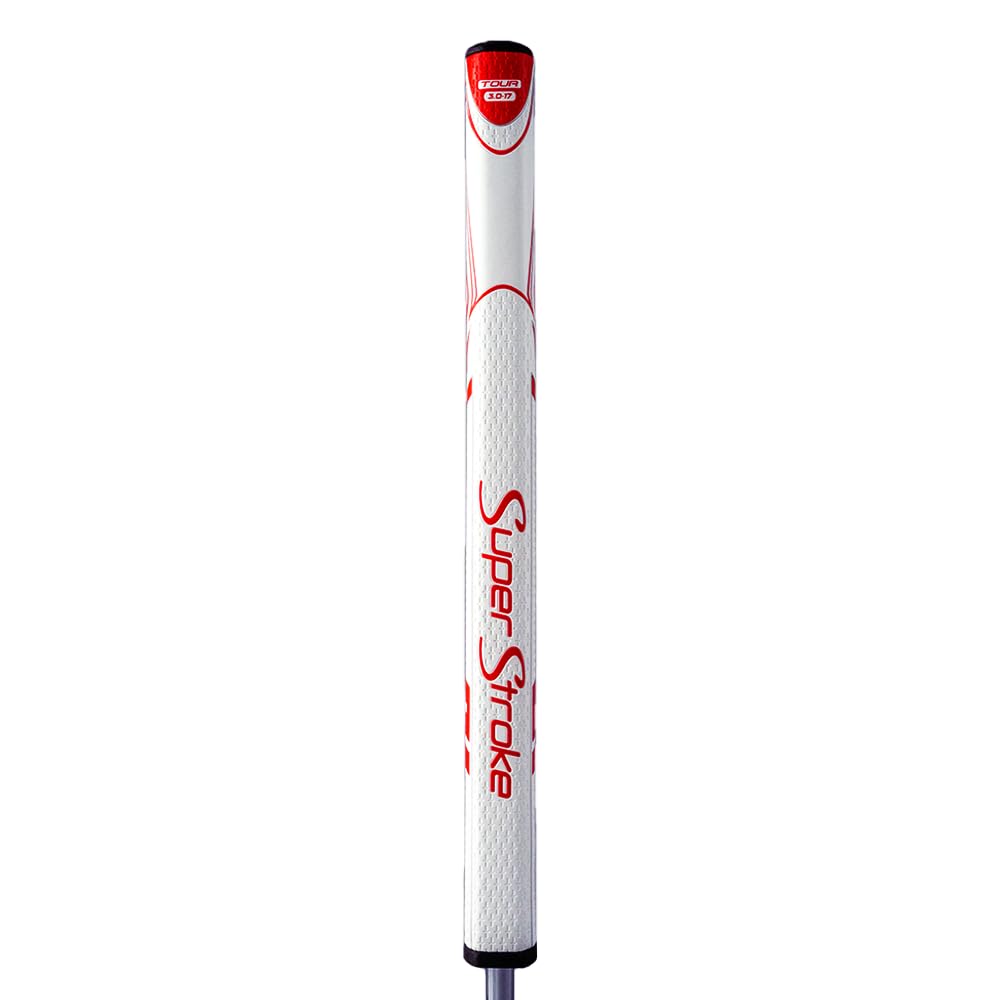 SuperStroke Zenergy Tour 3.0 grip white-red side view improves consistency