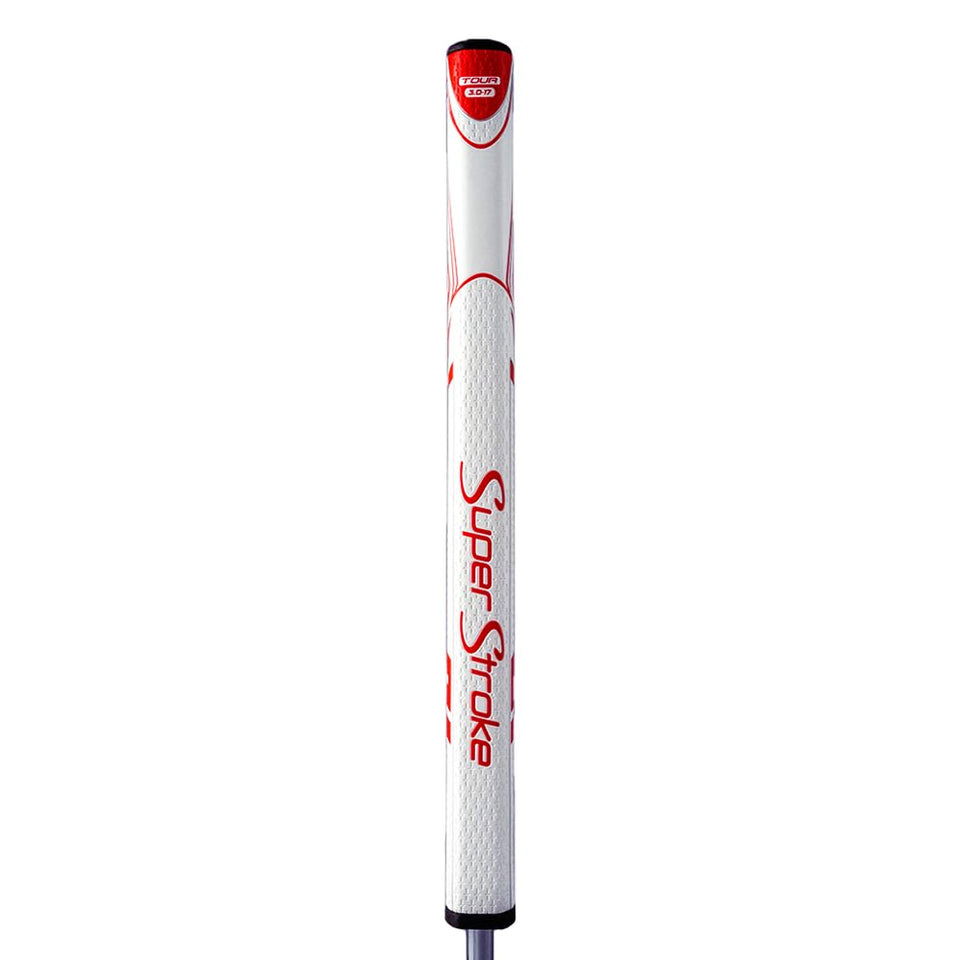SuperStroke Zenergy Tour 3.0 grip white-red side view improves consistency