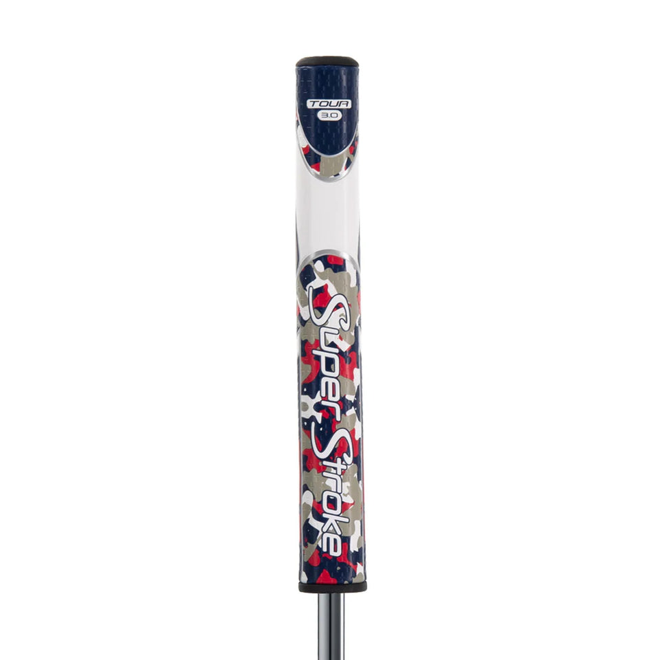 SuperStroke Zenergy Tour 3.0 grip in camo RWB enhances feel and stroke consistency