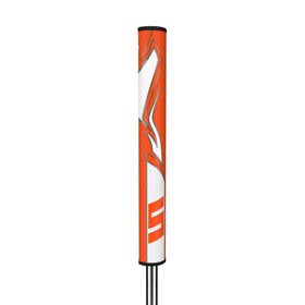 SuperStroke Zenergy Tour 3.0 grip orange top view shows Tech-Port ready for accessories