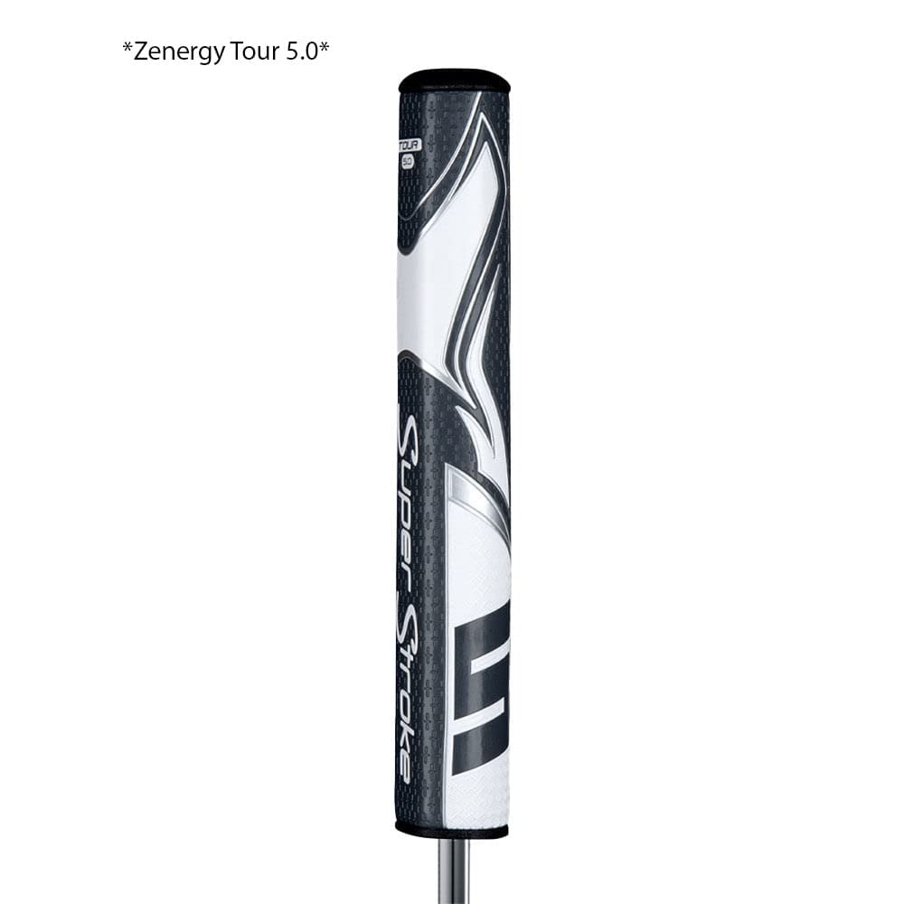Close-up of Multi-Zone Texturing on the Zenergy Tour 3.0 grip for enhanced feedback.