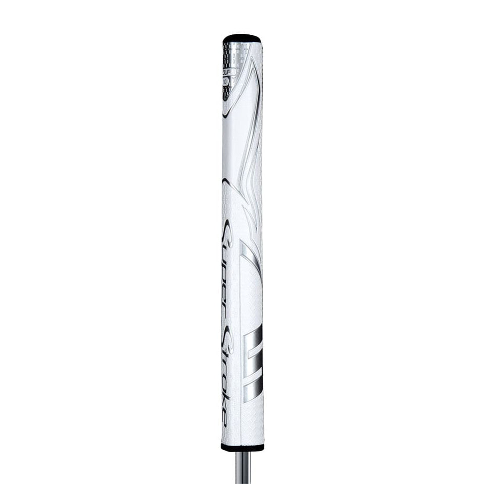 SuperStroke Zenergy Tour 3.0 grip top view highlighting balanced feel for steadier strokes.